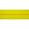 VULCAN Car Tie Down Axle Strap with Wear Pad - 3-Ply Stiff - 2 Inch x 22 Inch - Classic Yellow - 3,300 Pound Safe Working Load