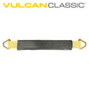 VULCAN Car Tie Down Axle Strap with Wear Pad - 3-Ply Stiff - 2 Inch x 22 Inch - Classic Yellow - 3,300 Pound Safe Working Load