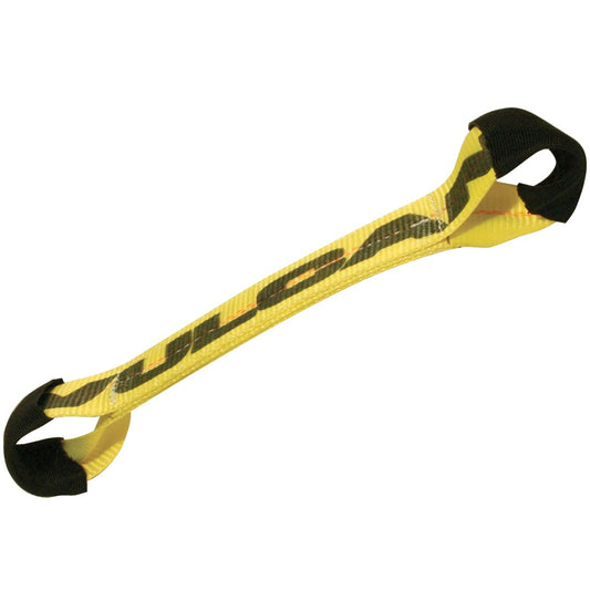 VULCAN Car Tie Down Axle Straps with Wear Pad Eyes - Eye and Eye - 2 Inch x 22 Inch - 3,300 Pound Safe Working Load