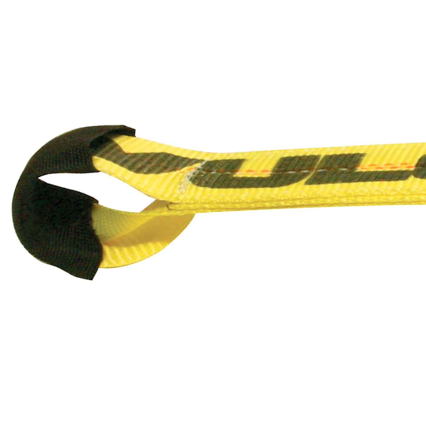 VULCAN Car Tie Down Axle Strap with Wear Pad Eyes - Eye and Eye - 2 Inch x 22 Inch - Classic Yellow - 4 Pack - 3,300 Pound Safe Working Load