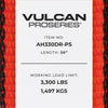 VULCAN Car Tie Down Axle Strap - 3 Inch x 30 Inch - PROSeries - 5,000 Pound Safe Working Load