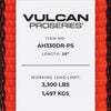 VULCAN Car Tie Down Axle Straps - 3 Inch x 30 Inch - 5,000 Pound Safe Working Load