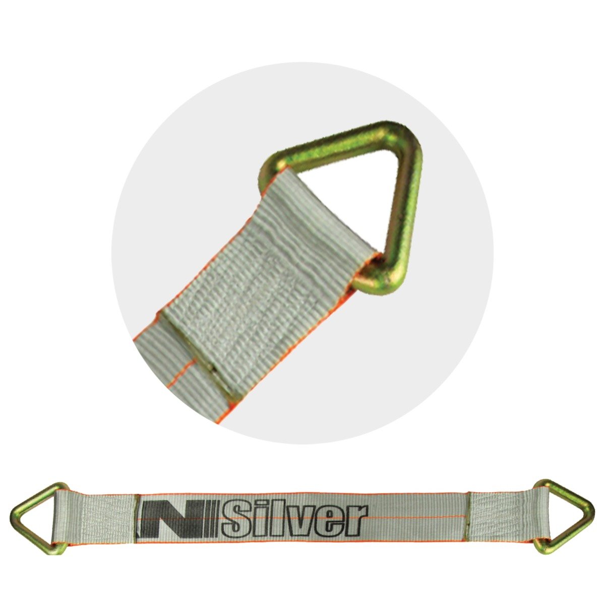 VULCAN Car Tie Down Axle Straps - 3 Inch x 30 Inch - 5,000 Pound Safe Working Load