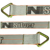 VULCAN Car Tie Down Axle Straps - 3 Inch x 30 Inch - 5,000 Pound Safe Working Load
