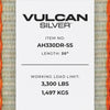 VULCAN Car Tie Down Axle Strap - 3 Inch x 30 Inch - Silver Series - 5,000 Pound Safe Working Load