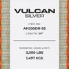 VULCAN Car Tie Down Axle Straps - 3 Inch x 30 Inch - 5,000 Pound Safe Working Load