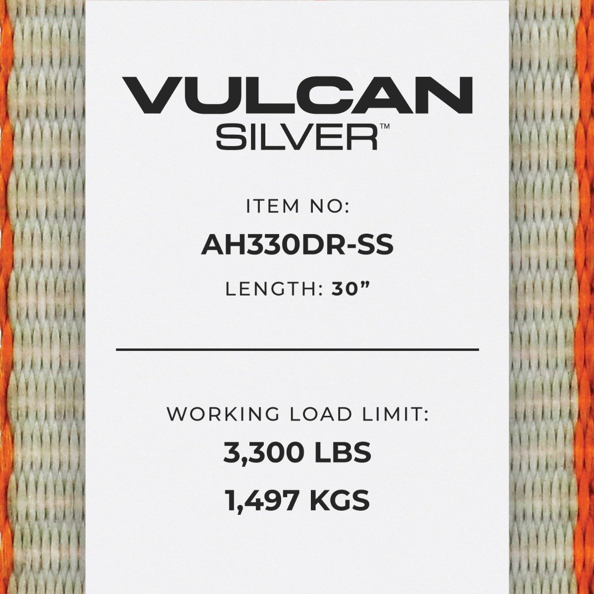 VULCAN Car Tie Down Axle Straps - 3 Inch x 30 Inch - 5,000 Pound Safe Working Load