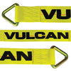 VULCAN Car Tie Down Axle Strap - 3 Inch x 30 Inch - Classic Yellow - 5,000 Pound Safe Working Load