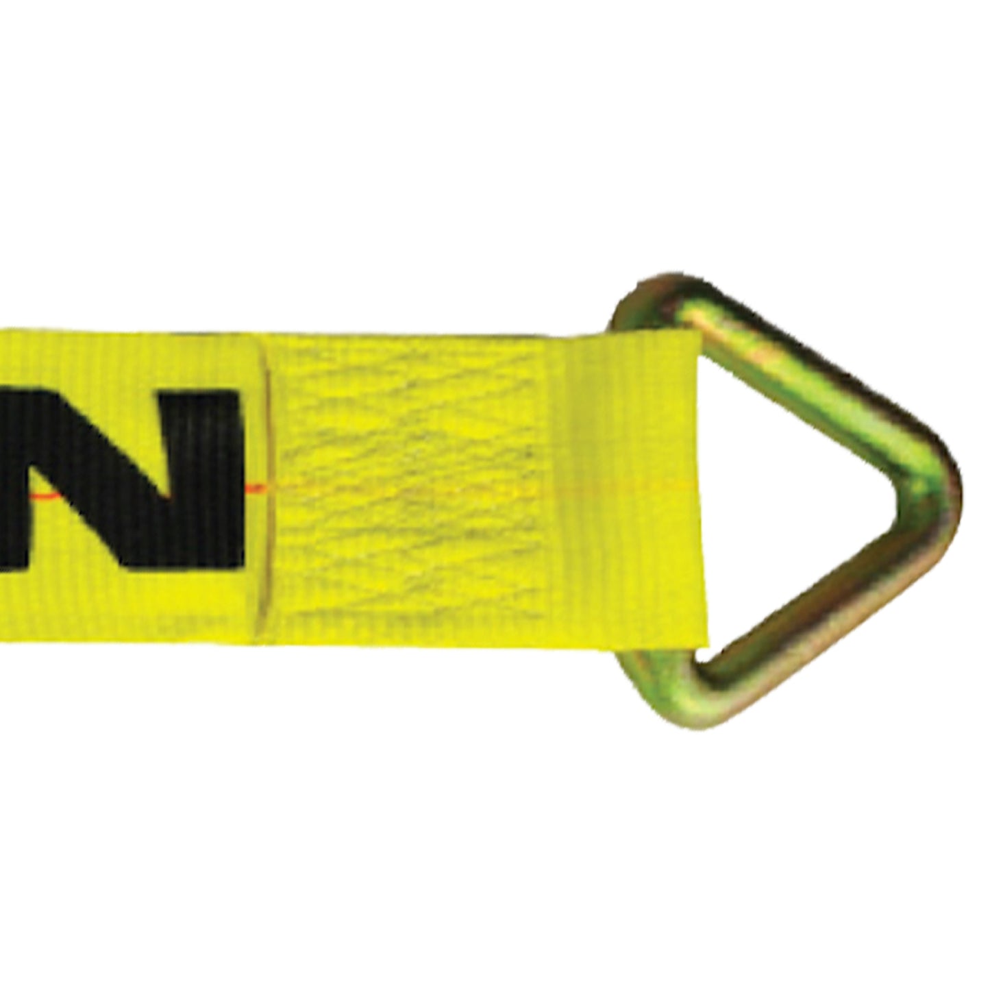 VULCAN Car Tie Down Axle Strap - 3 Inch x 30 Inch - Classic Yellow - 5,000 Pound Safe Working Load