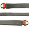VULCAN Car Tie Down Axle Strap with Wear Pad - 3-Ply Stiff - 3,300 Pound Safe Working Load