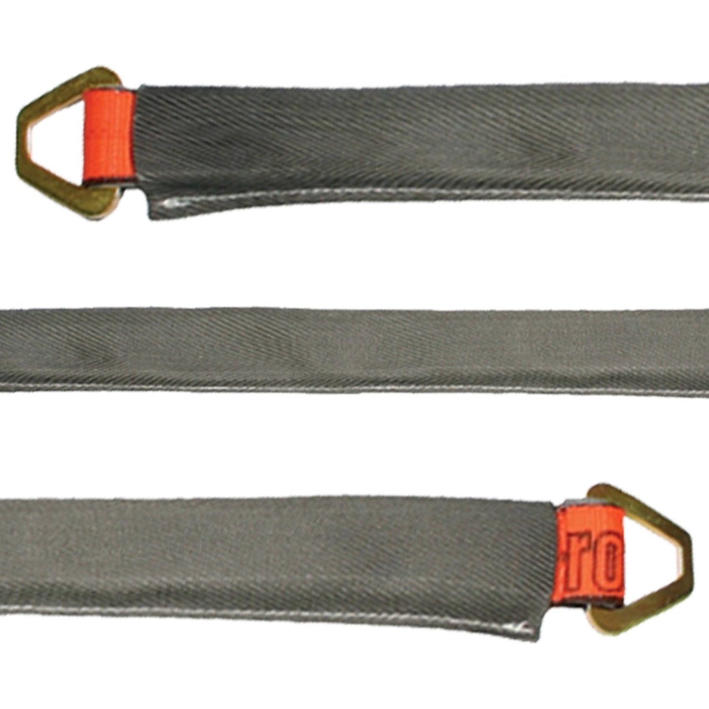 VULCAN Car Tie Down Axle Strap with Wear Pad - 3-Ply Stiff - 3,300 Pound Safe Working Load