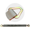 VULCAN Car Tie Down Axle Strap with Wear Pad - 3-Ply Stiff - 3,300 Pound Safe Working Load