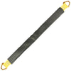 VULCAN Car Tie Down Axle Strap with Wear Pad - 3-Ply Stiff - 3,300 Pound Safe Working Load