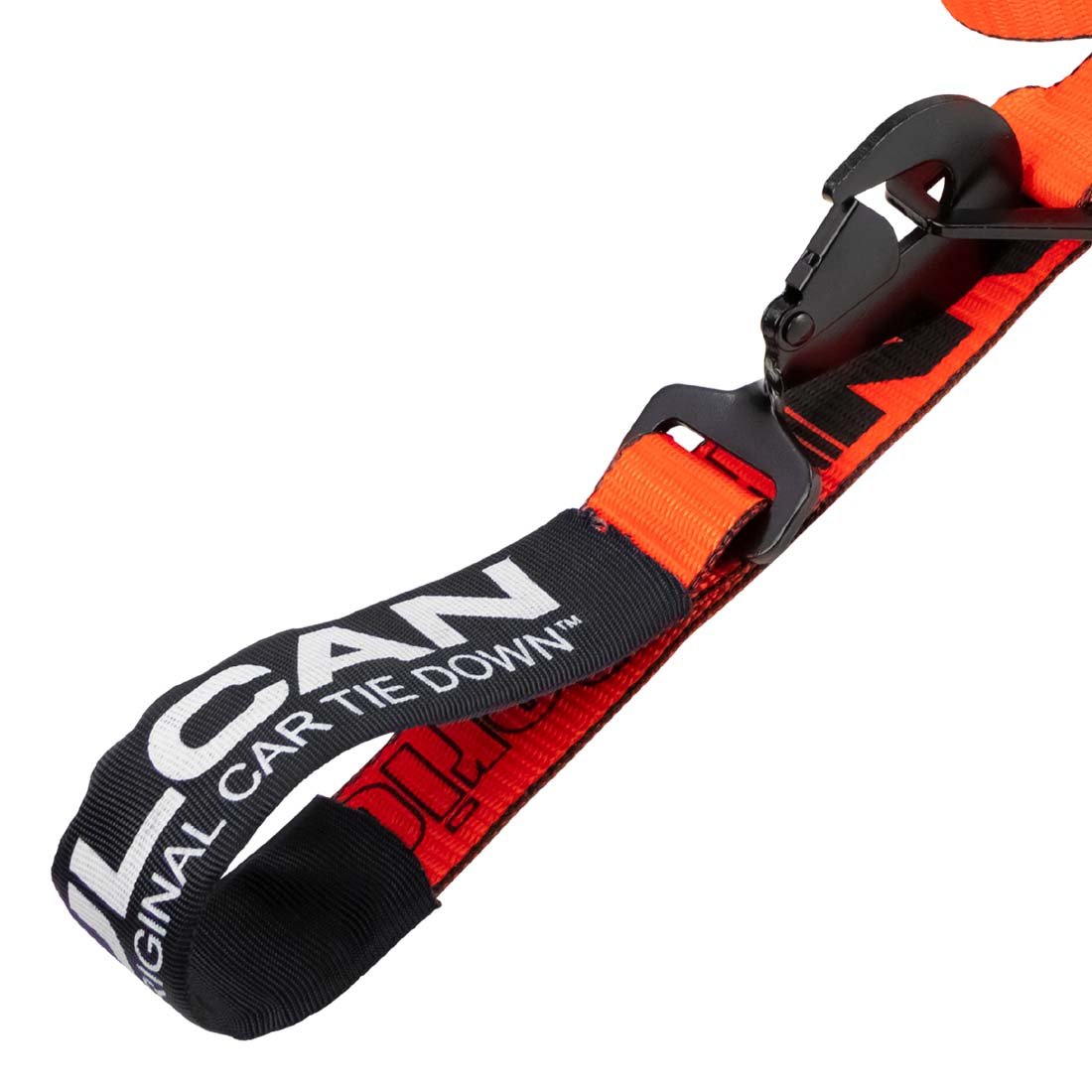 VULCAN Axle Tie Down Combo Straps with Chain Tail Ratchet - 2 Inch x 114 Inch - 4 Pack - 3,300 Pound Safe Working Load