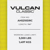 VULCAN Axle Tie Down Combo Straps with Chain Tail Ratchet - 2 Inch x 114 Inch - 4 Pack - 3,300 Pound Safe Working Load