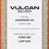 VULCAN Axle Tie Down Combo Straps with Chain Tail Ratchet - 2 Inch x 114 Inch - 4 Pack - 3,300 Pound Safe Working Load