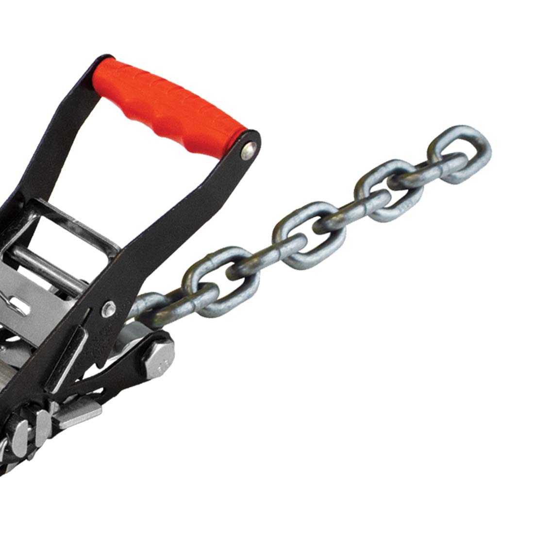 VULCAN Axle Tie Down Combo Straps with Chain Tail Ratchet - 2 Inch x 114 Inch - 4 Pack - 3,300 Pound Safe Working Load