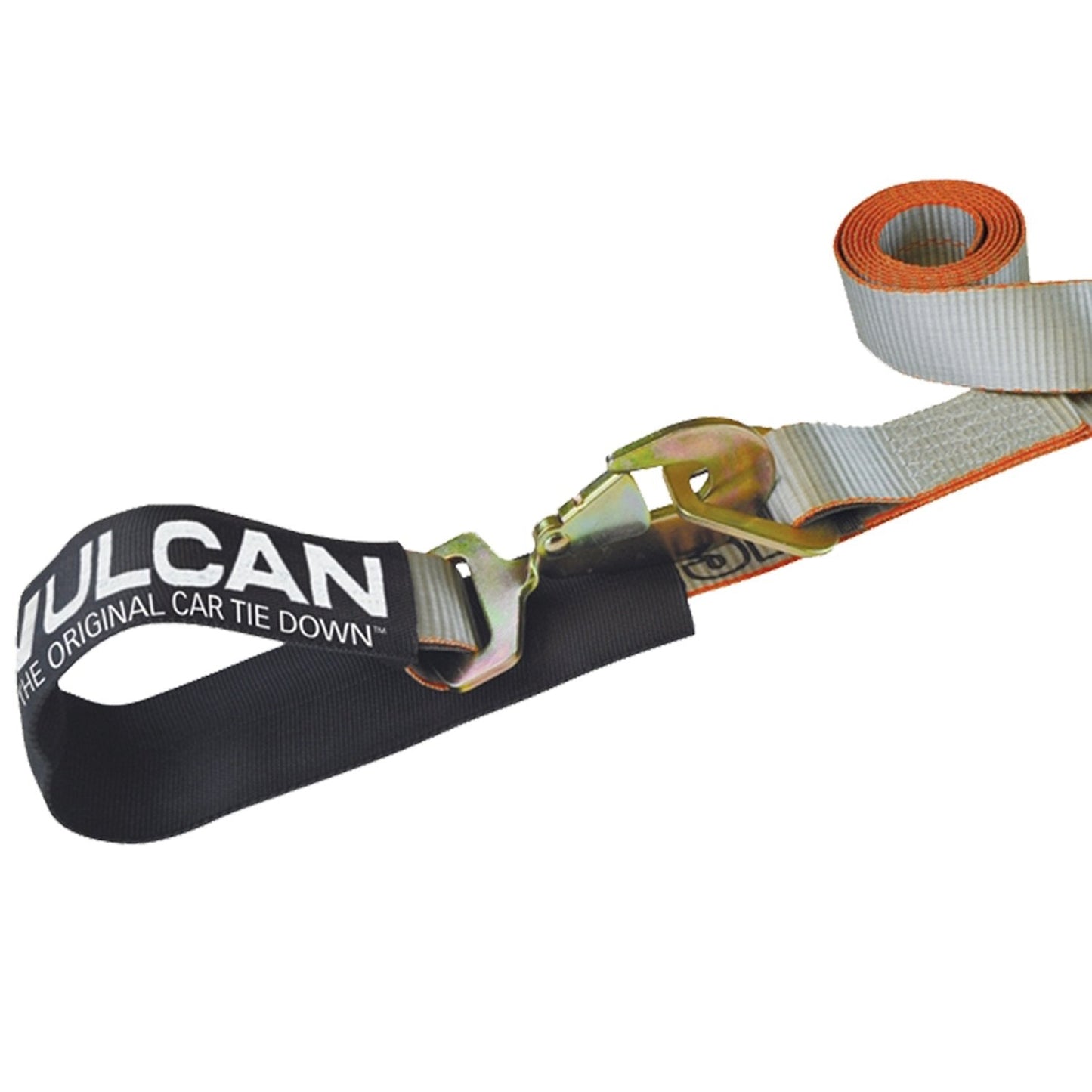 VULCAN Axle Tie Down Combo Straps with Chain Tail Ratchet - 2 Inch x 114 Inch - 4 Pack - 3,300 Pound Safe Working Load
