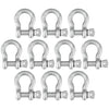 VULCAN Shackles with Screw Pins - Grade 43 - 3/8 Inch - 10 Pack - 4,000 Pound Safe Working Load