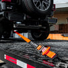 VULCAN Ultimate Axle Tie Down Kit - Heavy Duty Optic Orange ProSeries Webbing - Includes (2) 22 Inch And (2) 36 Inch Axle Straps, (2) 96 Inch Snap Hook Ratchet Strap, And (2) 112 Inch Loop Tie Down Combinations
