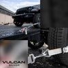 VULCAN Ultimate Axle Tie Down Kit - Silver Series - Includes (2) 22 Inch Axle Straps, (2) 36 Inch Axle Straps, (2) 96 Inch Snap Hook Ratchet Straps, and (2) 112 Inch Axle Tie Down Combination Straps