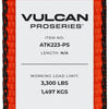 VULCAN Complete Axle Strap Tie Down Kit with Wire J-Hook Ratchet Straps - Heavy Duty Optic Orange ProSeries Webbing - Includes (4) 22 And (4) 36 Inch Axle Tie Downs, And (4) 8' Wire Hook Straps