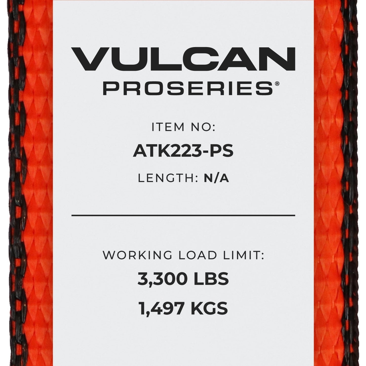 VULCAN Complete Axle Strap Tie Down Kit with Wire J-Hook Ratchet Straps - Heavy Duty Optic Orange ProSeries Webbing - Includes (4) 22 And (4) 36 Inch Axle Tie Downs, And (4) 8' Wire Hook Straps