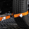 VULCAN Complete Axle Strap Tie Down Kit with Wire J-Hook Ratchet Straps - Heavy Duty Optic Orange ProSeries Webbing - Includes (4) 22 And (4) 36 Inch Axle Tie Downs, And (4) 8' Wire Hook Straps