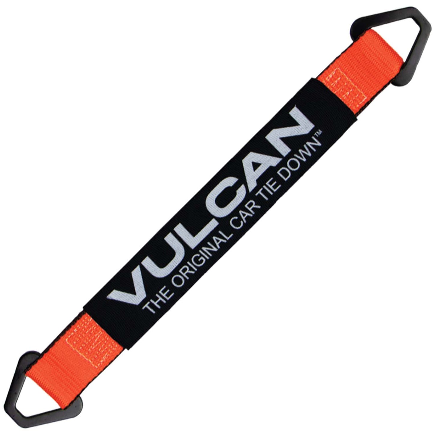 VULCAN Complete Axle Strap Tie Down Kit with Wire J-Hook Ratchet Straps - Heavy Duty Optic Orange ProSeries Webbing - Includes (4) 22 And (4) 36 Inch Axle Tie Downs, And (4) 8' Wire Hook Straps