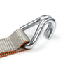 VULCAN Complete Axle Strap Tie Down Kit with Wire J-Hook Ratchet Straps - Silver Series Webbing - Includes (4) 22 And (4) 36 Inch Axle Tie Downs, And (4) 8' Wire Hook Straps