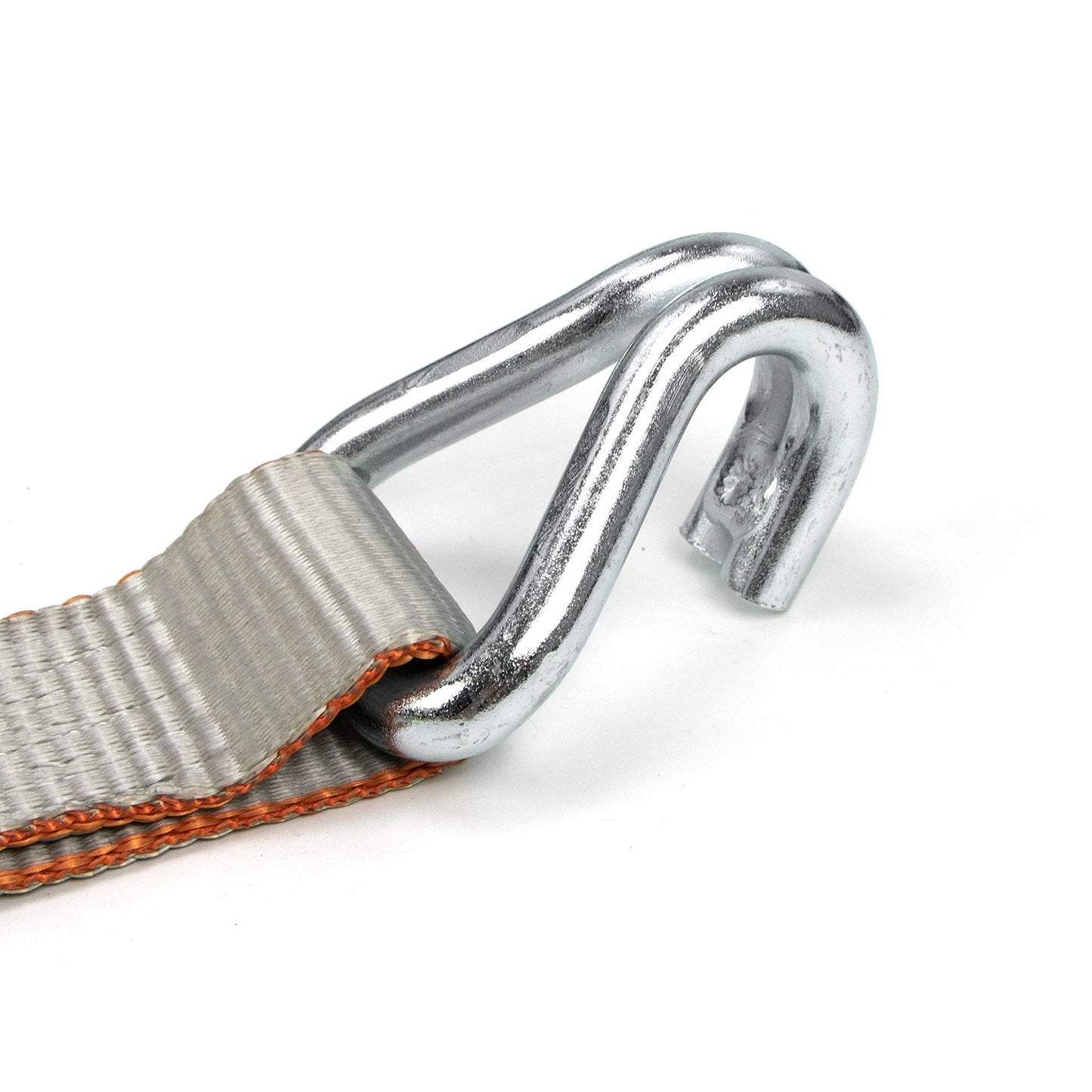VULCAN Complete Axle Strap Tie Down Kit with Wire J-Hook Ratchet Straps - Silver Series Webbing - Includes (4) 22 And (4) 36 Inch Axle Tie Downs, And (4) 8' Wire Hook Straps