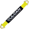 VULCAN Complete Axle Strap Tie Down Kit with Wire J-Hook Ratchet Straps - Classic Yellow Webbing - Includes (4) 22 And (4) 36 Inch Axle Tie Downs, And (4) 8' Wire Hook Straps