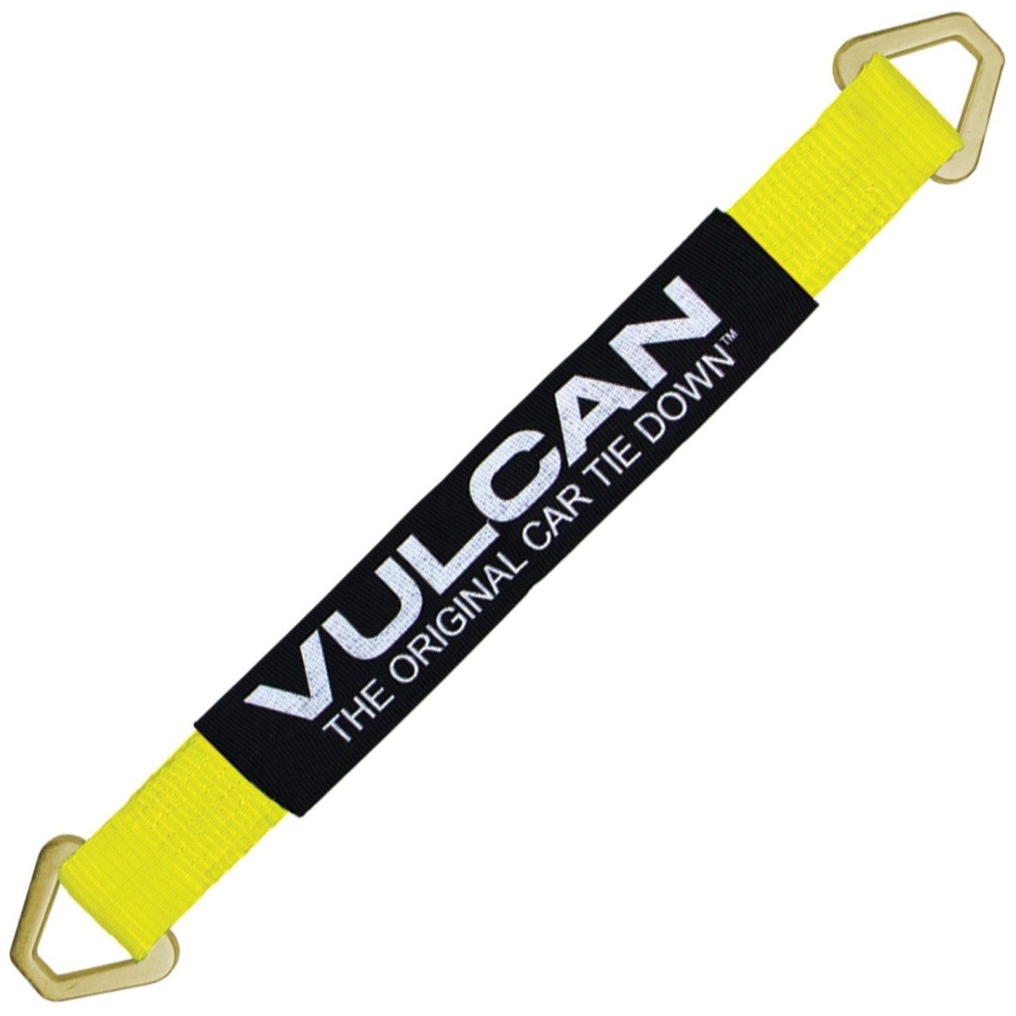 VULCAN Complete Axle Strap Tie Down Kit with Wire J-Hook Ratchet Straps - Classic Yellow Webbing - Includes (4) 22 And (4) 36 Inch Axle Tie Downs, And (4) 8' Wire Hook Straps
