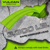 VULCAN Complete Axle Strap Tie Down Kit with Snap Hook Ratchet Straps - Heavy Duty High-Viz Green Reflective Webbing - Includes (4) 22 And (4) 36 Inch Axle Tie Downs, And (4) 8' Snap Hook Straps