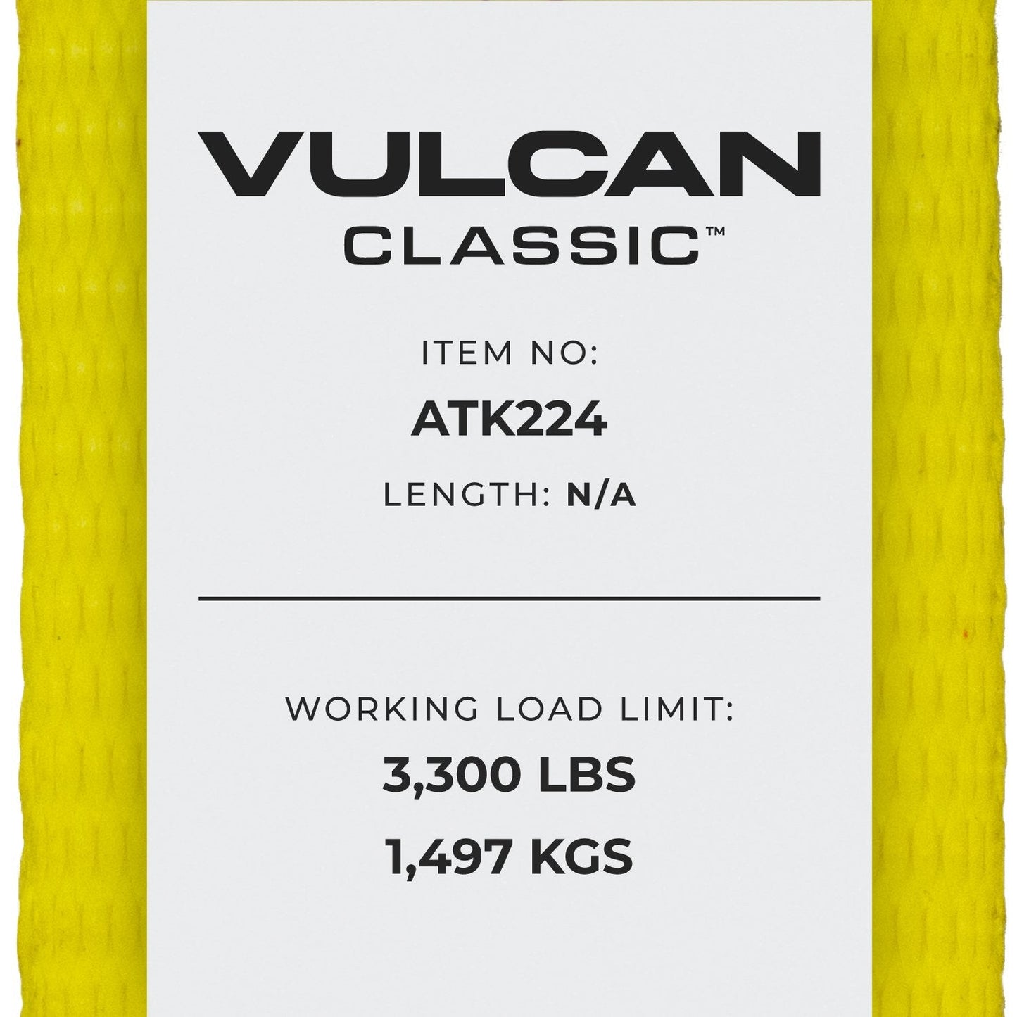 VULCAN Complete Axle Strap Tie Down Kit with Snap Hook Ratchet Straps - Classic Yellow Webbing - Includes (4) 22 And (4) 36 Inch Axle Tie Downs, And (4) 8' Snap Hook Straps