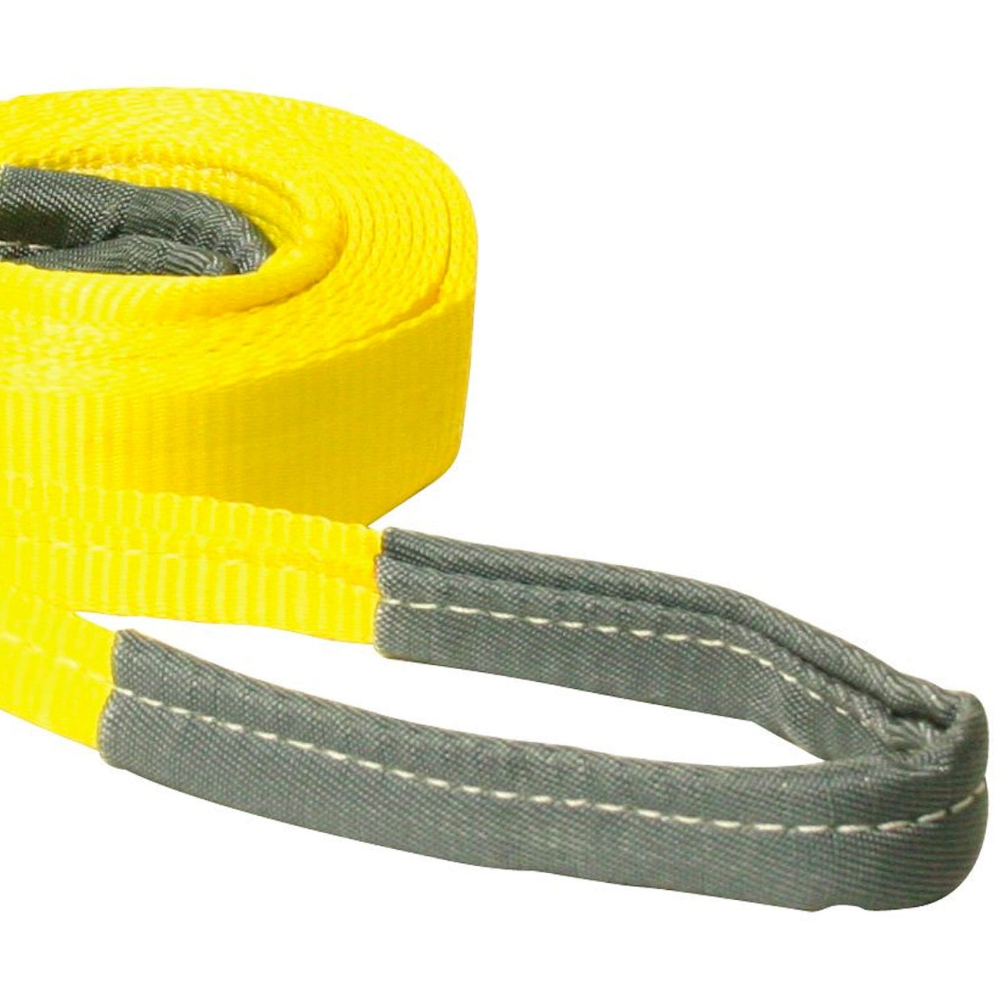 VULCAN Tow Strap with Reinforced Eye Loops - 2 Inch x 20 Foot - 2 Pack - 5,000 Pound Towing Capacity