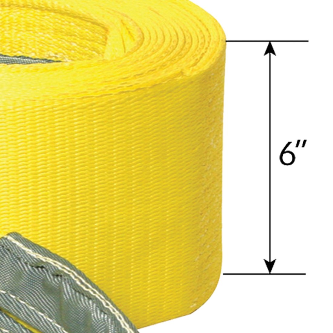 VULCAN Tow Straps with Reinforced Eyes - 6 Inch