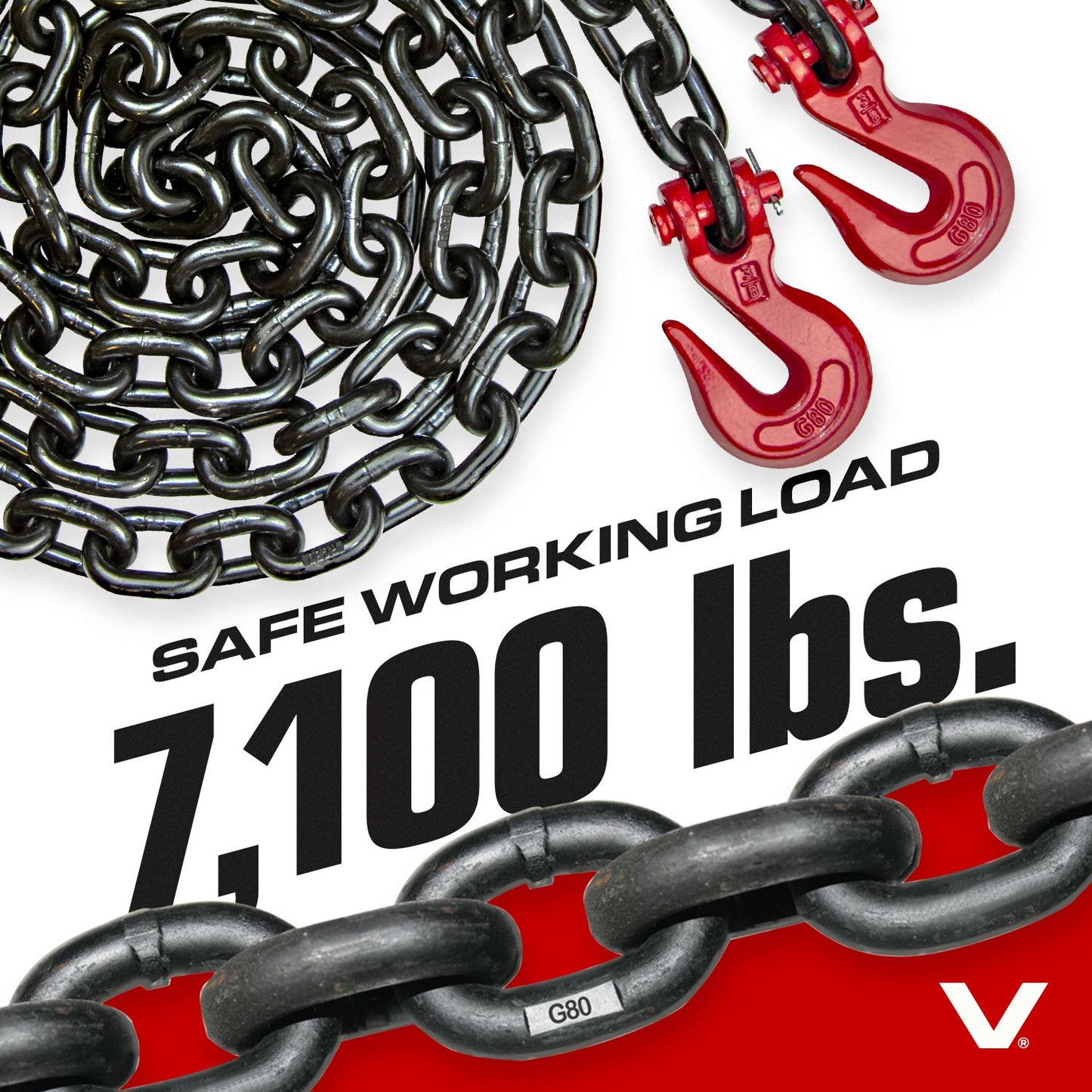 VULCAN Binder and Safety Chain Tie Down - Grade 80