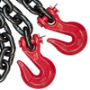 VULCAN Chain and Load Binder Kit - (2) Grade 80 1/2 Inch x 20 Foot Chains And (2) Ratchet Load Binders - 48,000 Pound Safe Working Load