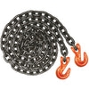 VULCAN Binder/Safety Chain Tie Down with Grab Hooks - Grade 100 - 1/2 Inch x 10 Foot - PROSeries - 15,000 Pound Safe Working Load