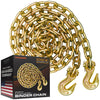 VULCAN Binder Chain with Clevis Grab Hooks - Grade 70 - 5/16 Inch x 20 Foot - 4,700 Pound Safe Working Load