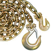 VULCAN Binder Chain with Grab and Sling Hooks - Grade 70 Standard Duty - 3/8 Inch x 4 Foot - 6,600 Pound Safe Working Load
