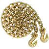 VULCAN Binder Chain with Clevis Grab Hooks - Grade 70 - 1/2 Inch x 20 Foot - 11,300 Pound Safe Working Load