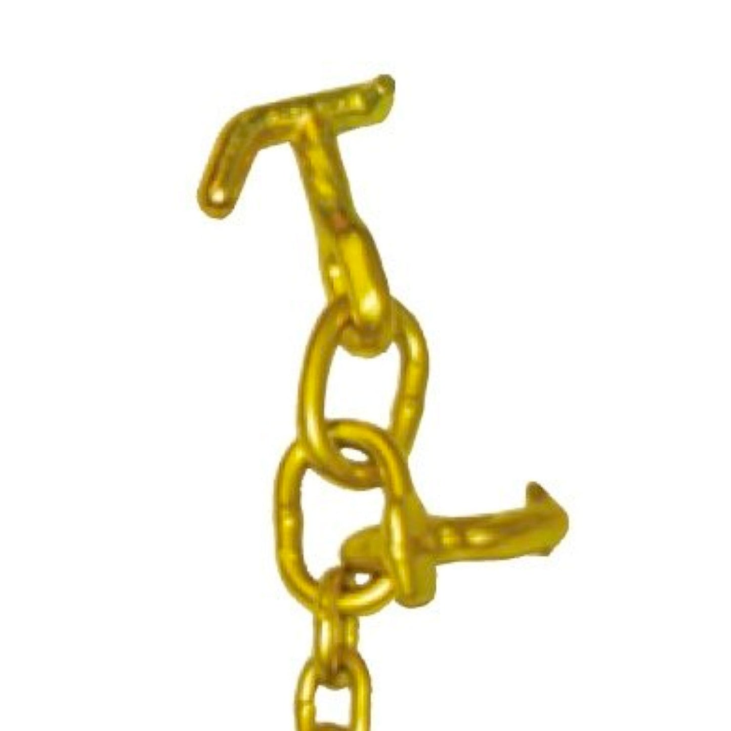 VULCAN Tow Chain Bridle - R-Hooks - Twisted T/J Combo Hooks - Grade 70 Chain - 48 Inches - 4,700 Pound Safe Working Load