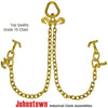 VULCAN Tow Chain Bridle - R-Hooks - Twisted T/J Combo Hooks - Grade 70 Chain - 48 Inches - 4,700 Pound Safe Working Load