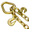 VULCAN Towing Chain Bridle - 8 Inch J Hooks - Alloy T Hooks - Grade 70 Chain - 40 Inches - 4,700 Pound Safe Working Load