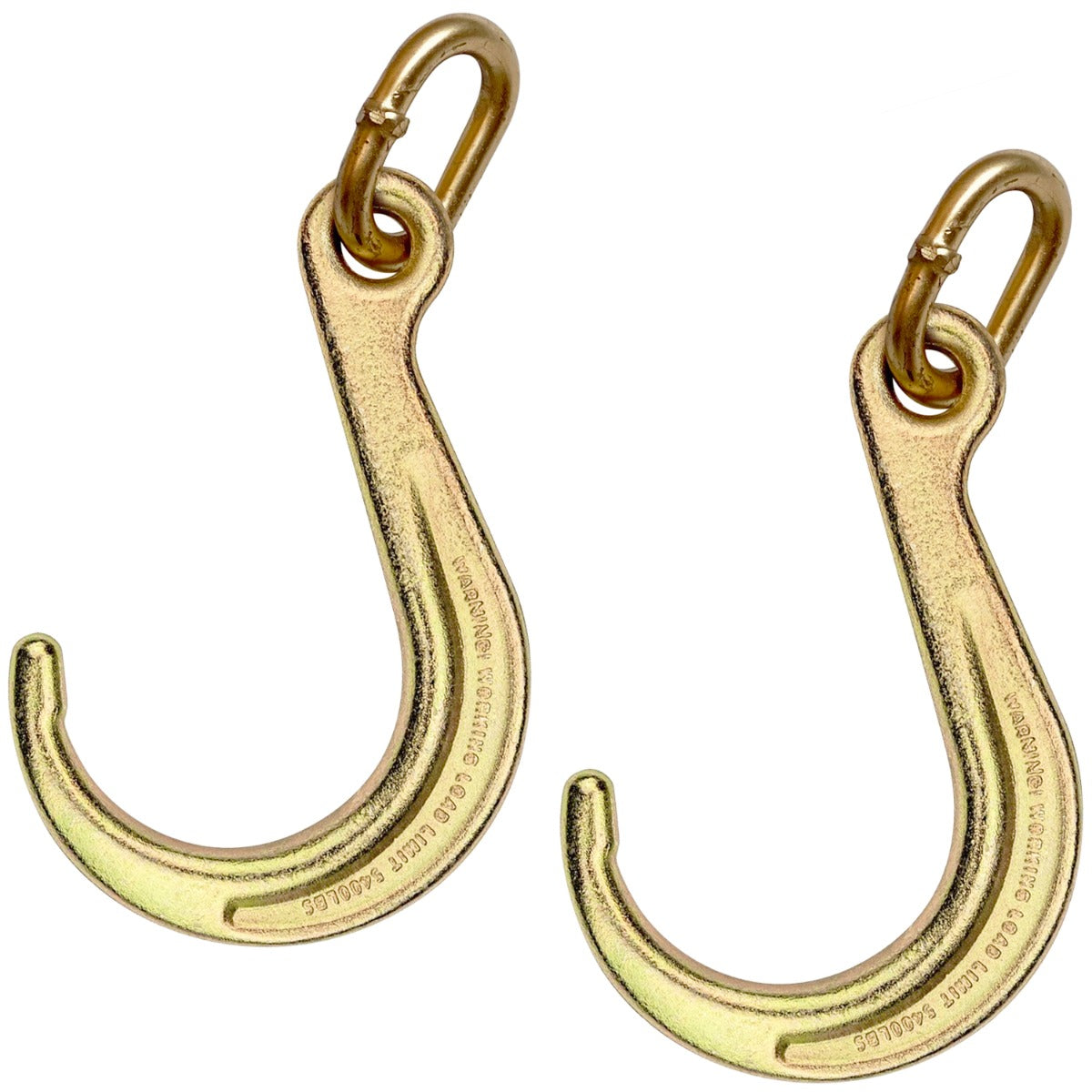 VULCAN 8 Inch Short Tow Hook on Coupling Link - Pair