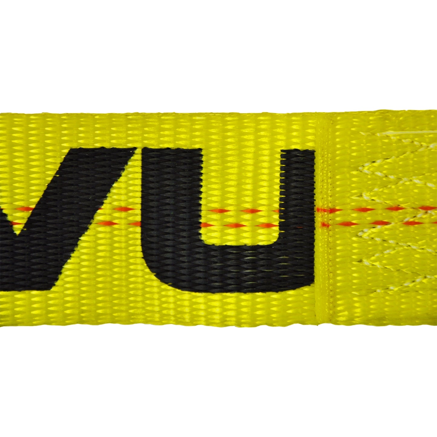 VULCAN Winch Strap with Wire Hook - 2 Inch x 27 Foot - 4 Pack - Classic Yellow - 3,300 Pound Safe Working Load