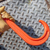 VULCAN Alloy Tow Chain with Forged Long J Hook - Grade 80 - 3/8 Inch x 10 Foot - PROSeries - 7,100 Pound Safe Working Load