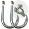 VULCAN Grade 43 Clevis Tow Hook - 8 Inch - 2 Pack - 3,000 Pound Safe Working Load